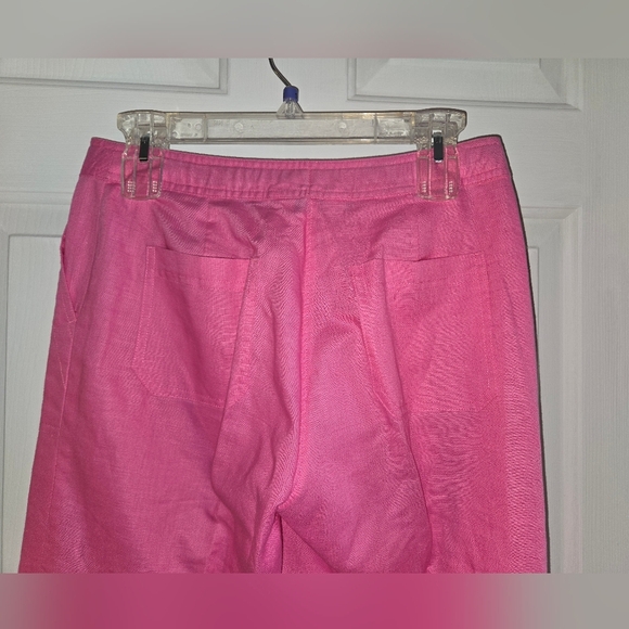 Lilly Pulitzer Vintage Pink Cotton Linen Blend Cargo Pants XS - Picture 3 of 12